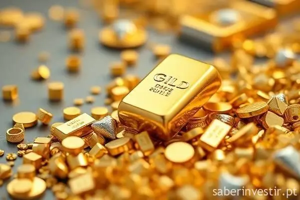 Queda acentuada do ouro com tensões globais