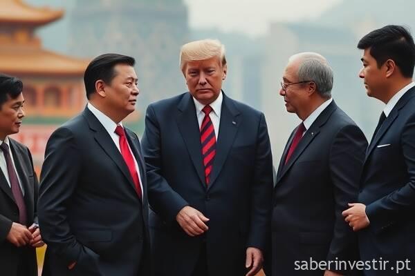 Trump leva líderes tecnológicos e Wall Street à China