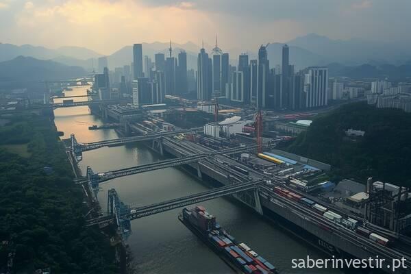 China: exportações e superavit comercial reforçam desempenho externo em agosto China: exportações e superavit comercial reforçam desempenho externo em agosto